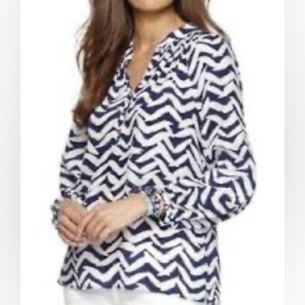 Lilly Pulitzer XS NWOT 100% Silk Top
